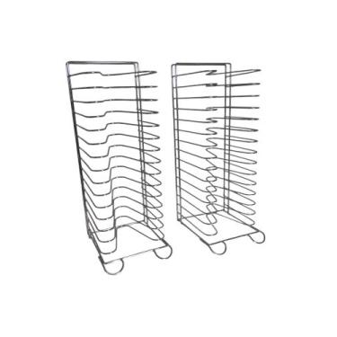Imagem de 2 Suportes Organizador Para Forma De Pizza 25 A 35 Cm-rack - Ferro E A