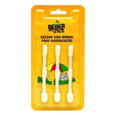 Imagem de Kit 3 Escovas Para Limpeza Bebedouro Vida Mansa Silicone