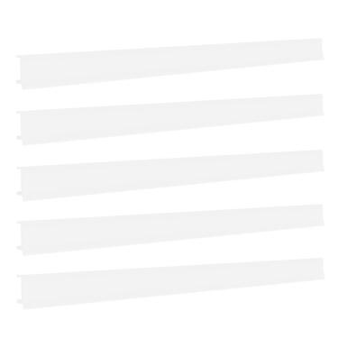 Imagem de Porta Etiqueta Bandeja Gondola Fit 90 Cm Branco Kit Com 30