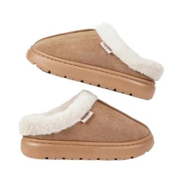 Imagem de Chinelos Casuais De Algodão Quentes Para O Inverno Femininos, Pantufas