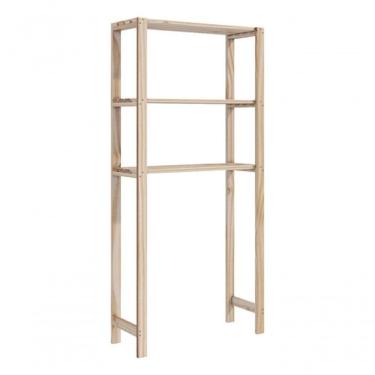 Imagem de Suporte Maquina Lavar C/estante Organiza Lavanderia Compacta