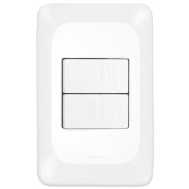 Imagem de Interruptor Simples + Paralelo 4x2 - Lgx102 - Pial Interruptor Simples + Paralelo 4x2 Pial Pop - Lgx102 - Pial