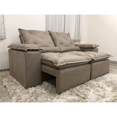 Imagem de Sofá Retrátil Reclinável 2,30 m Bege 201 Athenas