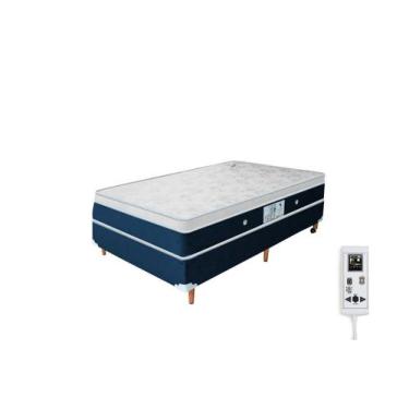 Imagem de Cama Box e Colchão Magnético Solteiro Massageador - Compact - Therapy 