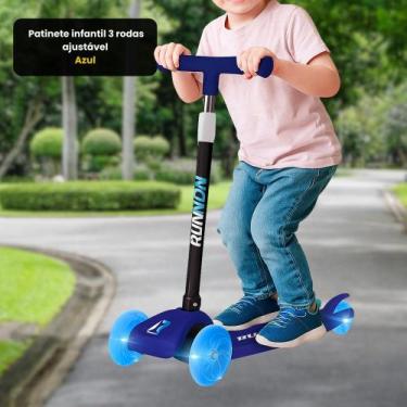 Imagem de Patinete infantil 3 rodas ajustável - Azul - UNIK