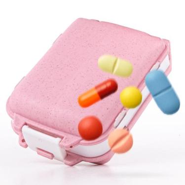 Imagem de Porta Comprimido Pilbox Diario Pequeno Cabe No Bolso 8 Parte - TEX WEB