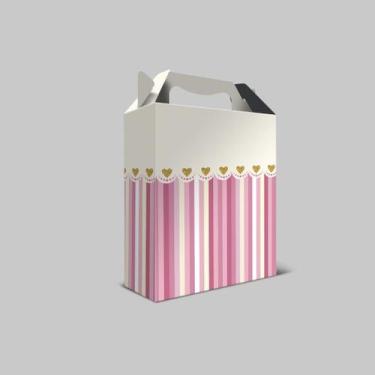 Imagem de Kit 12 Caixa Para Presente Tam G 29x22x9 Com Desenho - NoBrand, Coraçã