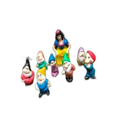 Imagem de Kit Branca De Neve E Os 7 Anões Em Cerâmica Casa E Jardim - Retrofenna