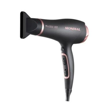 Imagem de Secador de Cabelo Mondial Golden Rose Sc-37-bi 60hz Bivolt, Preto, 127