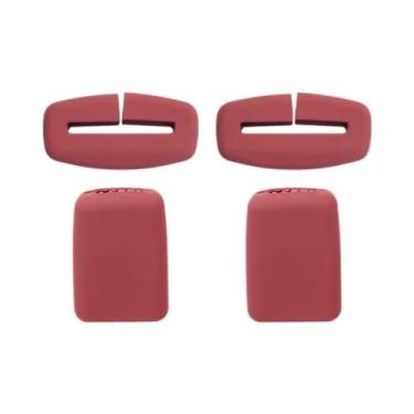 Imagem de Capa De Silicone Antirriscos Para Fivela De Cinto De Segurança Automot