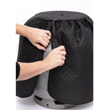 Imagem de Capa em Tecido Matelado para Botijão de Gás 13kg Cor:Preto - outros, P