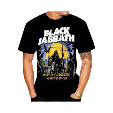 Imagem de Moda verão quente rua hip-hop impressão 3D tendência legal preto casua