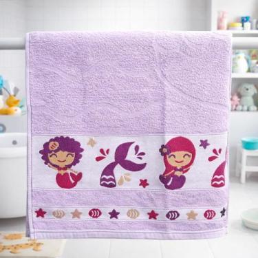Imagem de Toalha De Banho Linha Kids 1,20m x 0,74m Infantil Menino e Meninas Est
