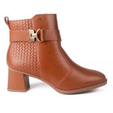 Imagem de Bota Dakota de Cano Curto Em Couro Feminina D0371-Feminino