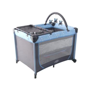 Imagem de Berço Portátil Baby Style Estrelinha, Azul