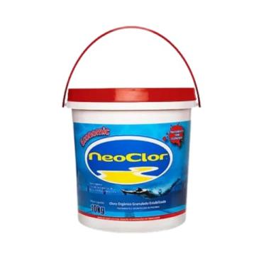Imagem de Cloro Granulado Orgânico Economic 10kg Para Tratamento E Limpeza De Piscina Azulejo Vinil Fibra Neoclor