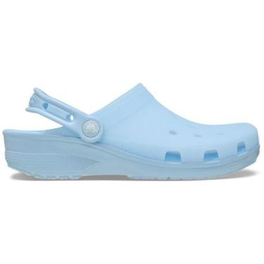 Imagem de Sandália crocs classic frosted clog blue calcite, 35, Blue calcite