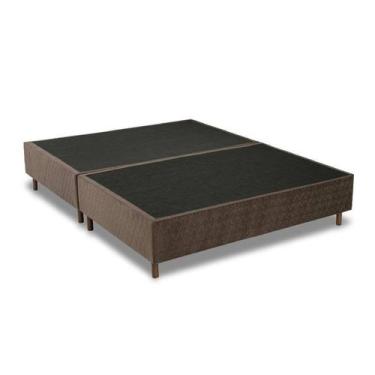Imagem de Cama Box Sommier Inverno Verão Kappesberg 158x198 Queen Marrom