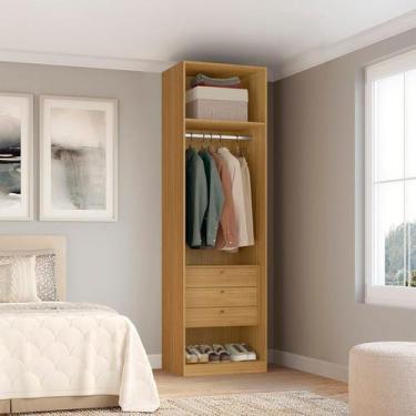 Imagem de Closet Modulado sem Portas com Gavetas 90cm 100% MDF Altezza - Belmax