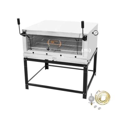 Imagem de KIT - Forno Gás Industrial Roma Inox FIRI110 + Kit Gás 2KG - Venâncio