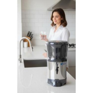Imagem de Filtro Água Inox E Barro 8L Pura Sabor - Congratulations Store