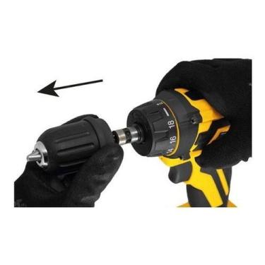 Imagem de Parafusadeira/furadeira a bateria 12V fonte bivolt automática PFV112QR