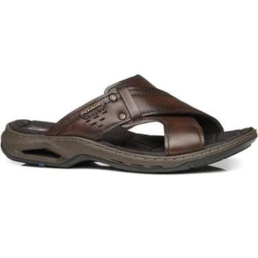 Imagem de Chinelo Em Couro PLUS Numeração Especial Pegada 533236 Masculino-Masculino