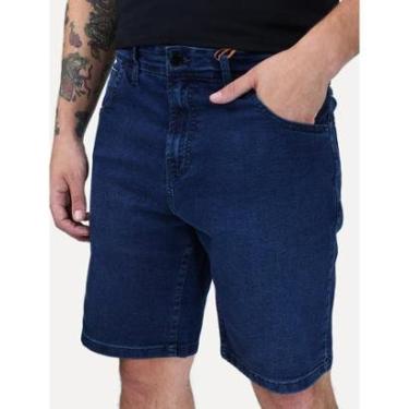 Imagem de Bermuda John John Jeans Masculina Regular Chelsea Azul Escuro 17.09.0382 74-Masculino