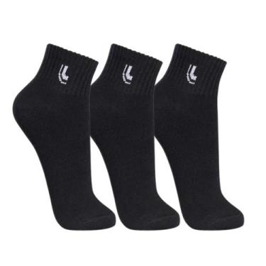 Imagem de Meia Lupo Extra Grande Kit 6 Pares Masculino Cano Médio 03223 45 ao 48