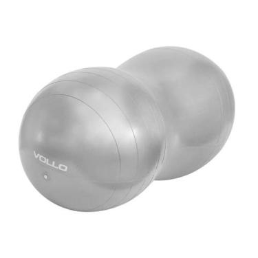 Imagem de Bola Feijão para Ginástica Peanut Ball 45CM VOLLO, Cinza