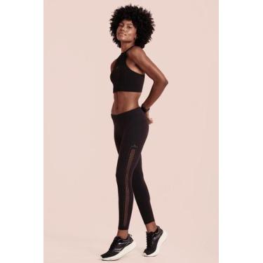 Imagem de Calça Legging Raschel LSport Solar - Conforto e Estilo para Atividades