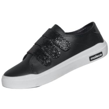 Imagem de Tenis Casual Moleca 5750.109, Preto, Preto, 34