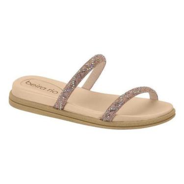 Imagem de Chinelo Feminino Beira Rio Confort Strass Macio Lançamento Oferta