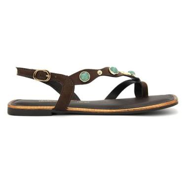 Imagem de Sandalia Dakota Original Rasteirinha Baixa Feminino 381, 35, Marrom