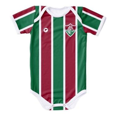 Imagem de Macacão Body Infantil Bebe 0 a 12 Meses Clubes Brasileiros Fla Flu Vas