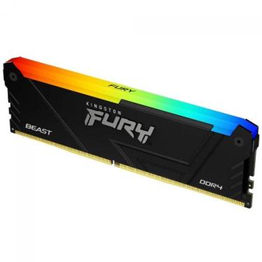 Imagem de Memoria RAM para PC Fury Beast RGB DDR4 8GB 3200MHz Kingston - KF432C1