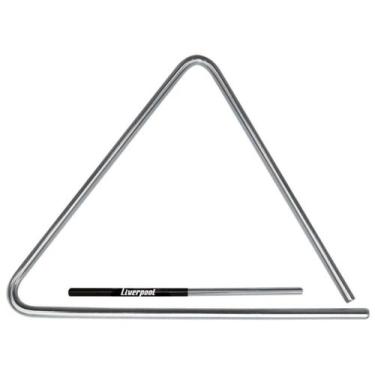 Imagem de Triângulo Musical Forró Aço Cromado 25cm Liverpool Tr25