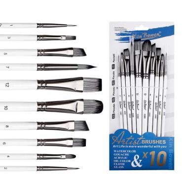 Imagem de 20 Pçs Pincéis De Pintura Para Artesanato Artes E Artístico Multifunci