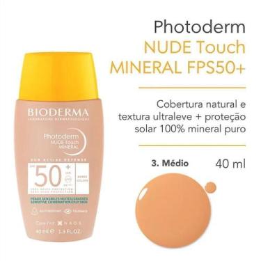 Imagem de Protetor Solar Facial Bioderma Photoderm Nude FPS50 40ml Cor:3. Médio,