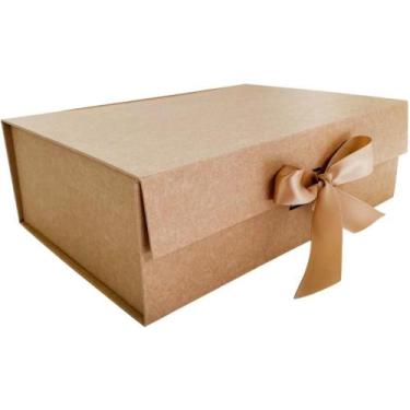 Imagem de Caixa para Presente com Tampa Rigida DOBR. KRAFT 33X25X12CM - ART Lill