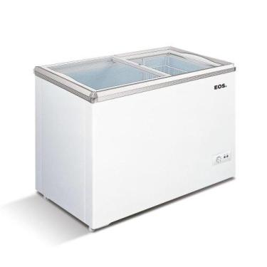 Imagem de Freezer Expositor Horizontal EOS 120 Litros Eco Gelo com Tampa de Vidr