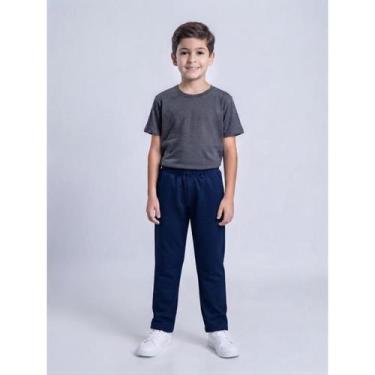 Imagem de Calça Masculina Infantil Moletom PEGA MANIA Tamanho:3Cor:Azul, 3, Azul