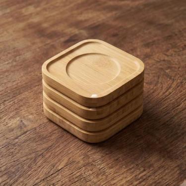 Imagem de Kit Porta Copo de Bambu (4 Peças) - Rio Home