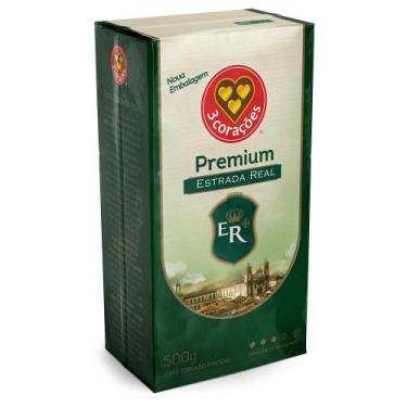 Imagem de Café Torrado e Moído 3 Corações Estrada Real Premium a Vácuo 500g