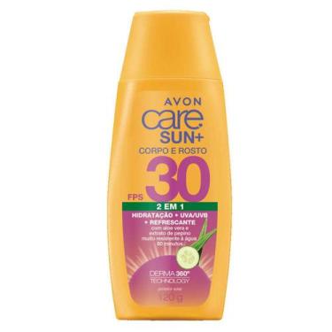 Imagem de Protetor solar fps 30 avon care sun+ 2 em 1 corpo e rosto 120g