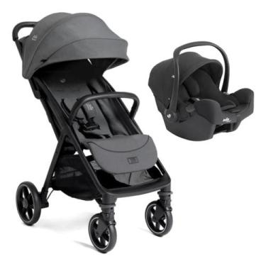 Imagem de Carrinho de Bebê Parcel LX Ebony + Bebê Conforto I-Snug Raven  Joie