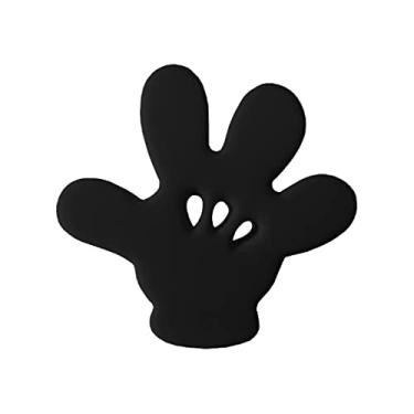 Imagem de Enfeite de antena para carro pingente automotivo ponteira (7,5x6,5x1,5cm, Luvas Desenho Preta)