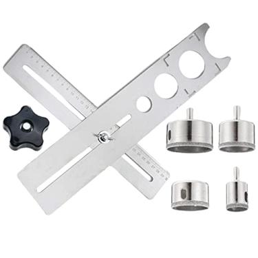 Imagem de LOVIVER Localizador de de telha cerâmica, ferramenta de marcação de posicionamento de régua de marcação de parede Régua de medição de abertura de, Espessado 40CM