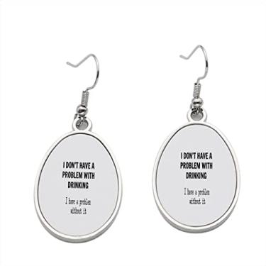 Imagem de Brinco com problema de beber – Brincos com pingente para meninas – Presente de festa de aniversário dos namorados