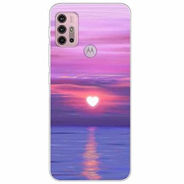 Imagem de Capa de telefone TPU para Motorola Moto G60S G60 Macio Silicone Paisagem Slim para Moto G30 G20 Capas G 60s 60 Capa Funda Bonito, 58, Para Moto G20